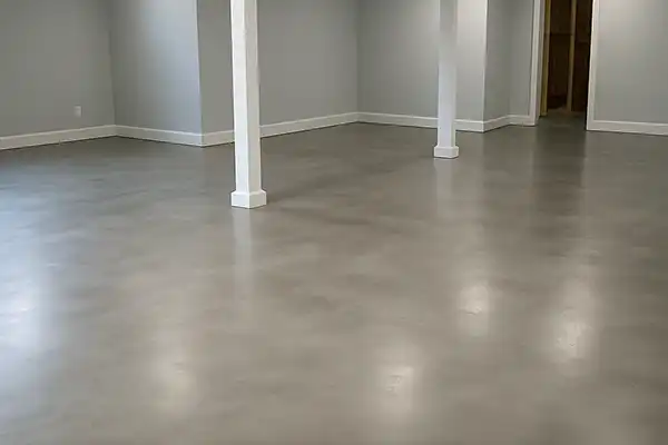 Concrete basement floor