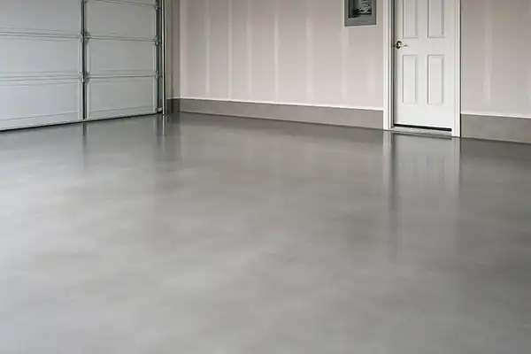 Concrete garage floor